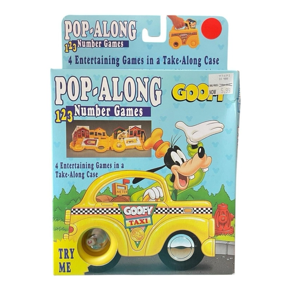 Disney Goofy Pop Along Travel Number Games